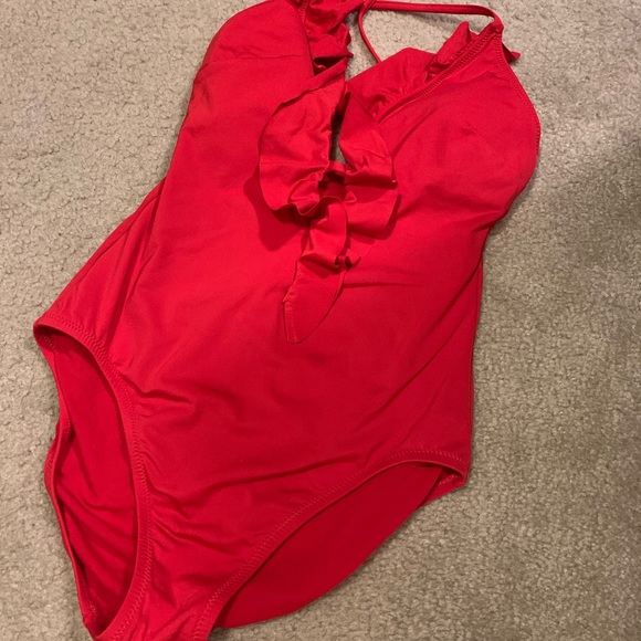 Gorgeous Red Swimsuit - Picture 2 of 8